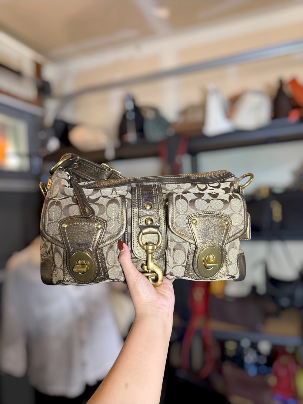 Coach Y2K Legacy Mandy Double Turnlock Satchel